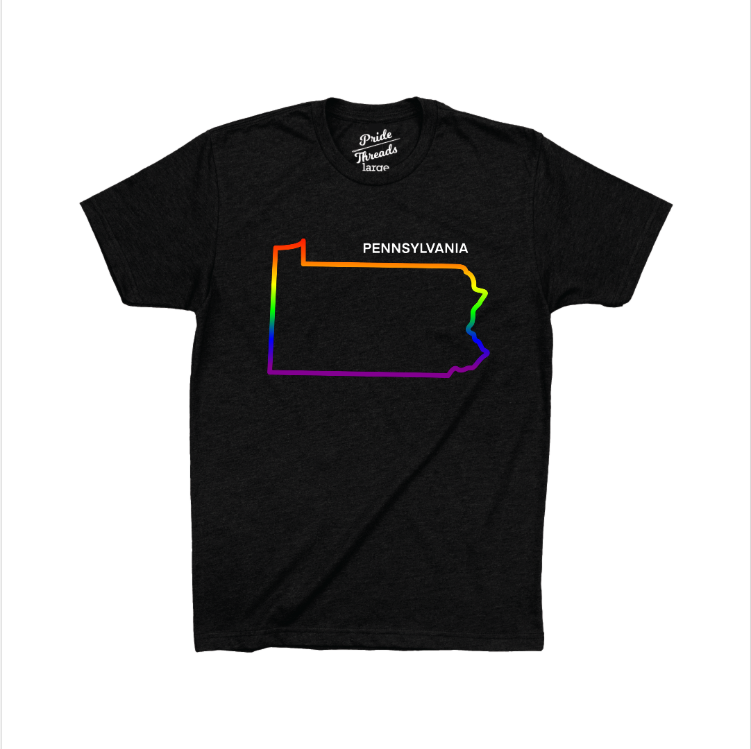 Pennsylvania State Rainbow Outline