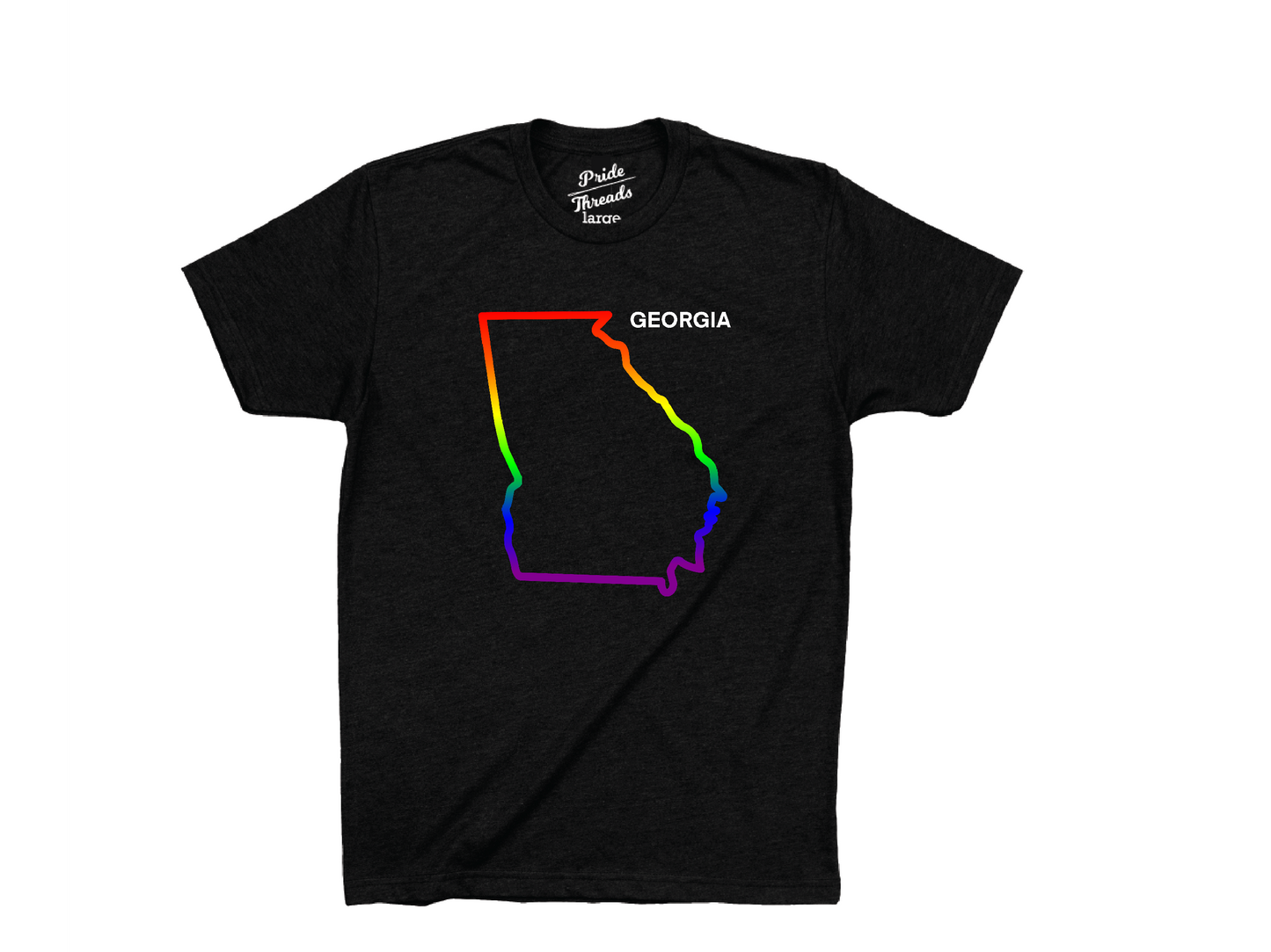 Georgia State Rainbow Outline