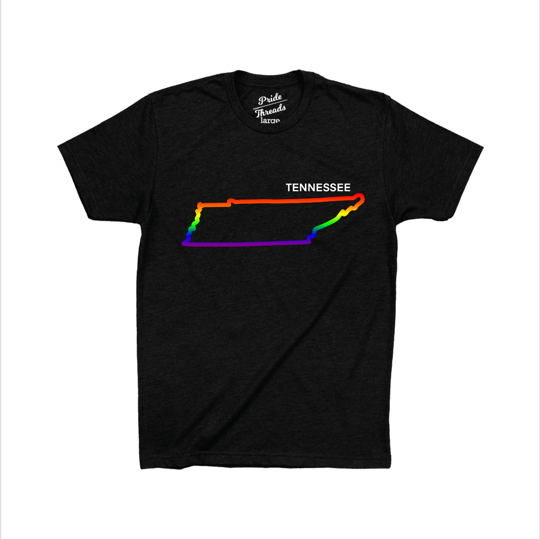 Tennessee State Rainbow Outline