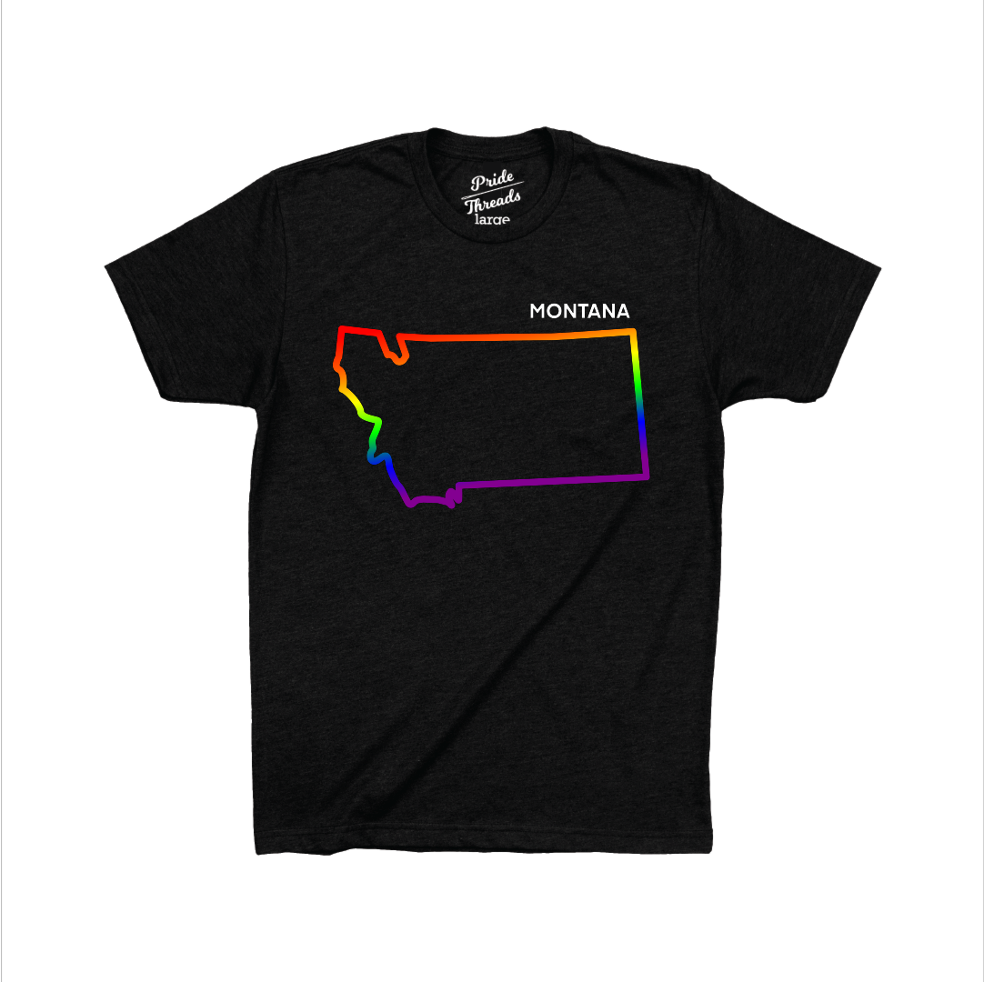 Montana State Rainbow Outline