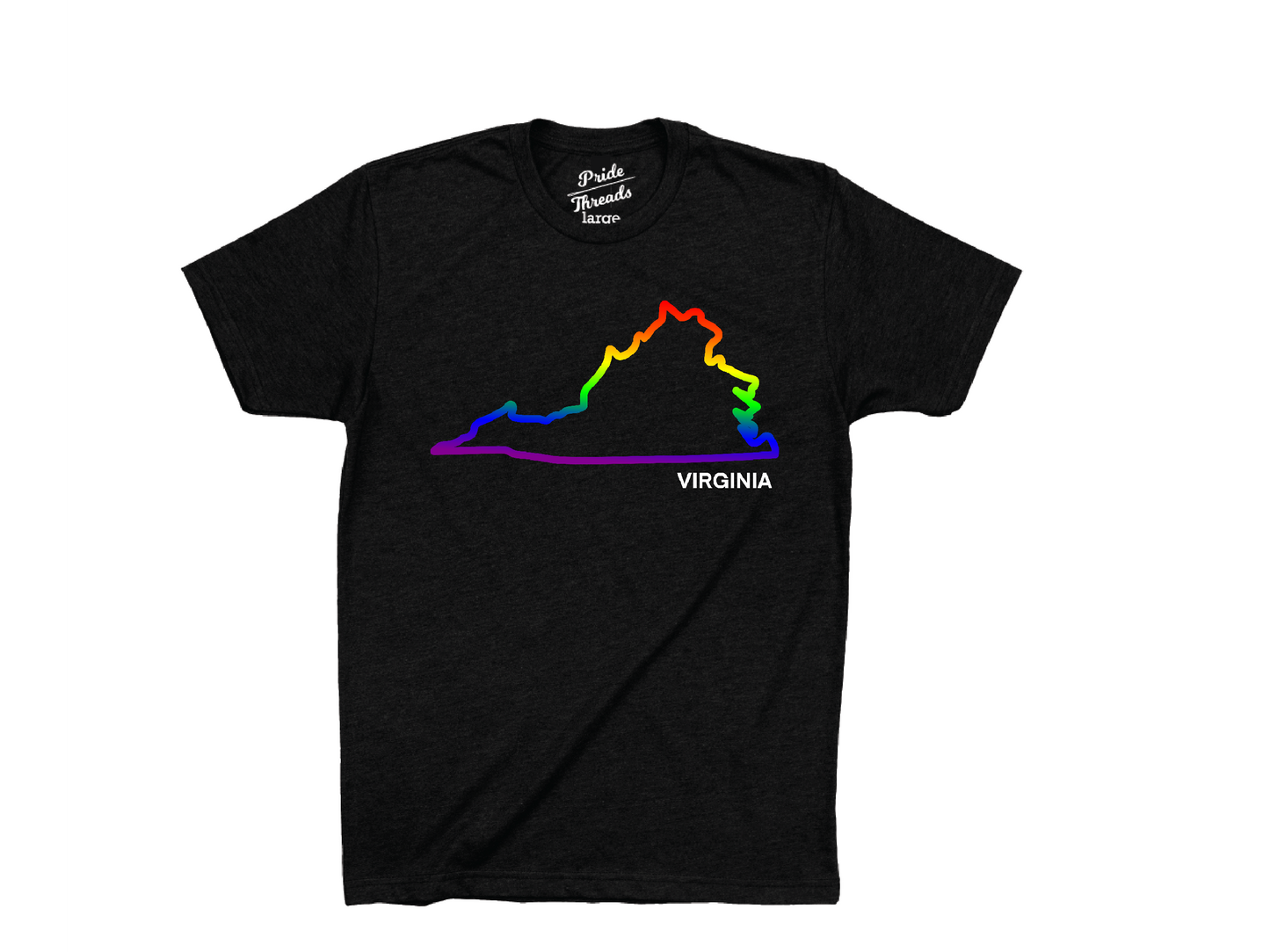 Virginia State Rainbow Outline