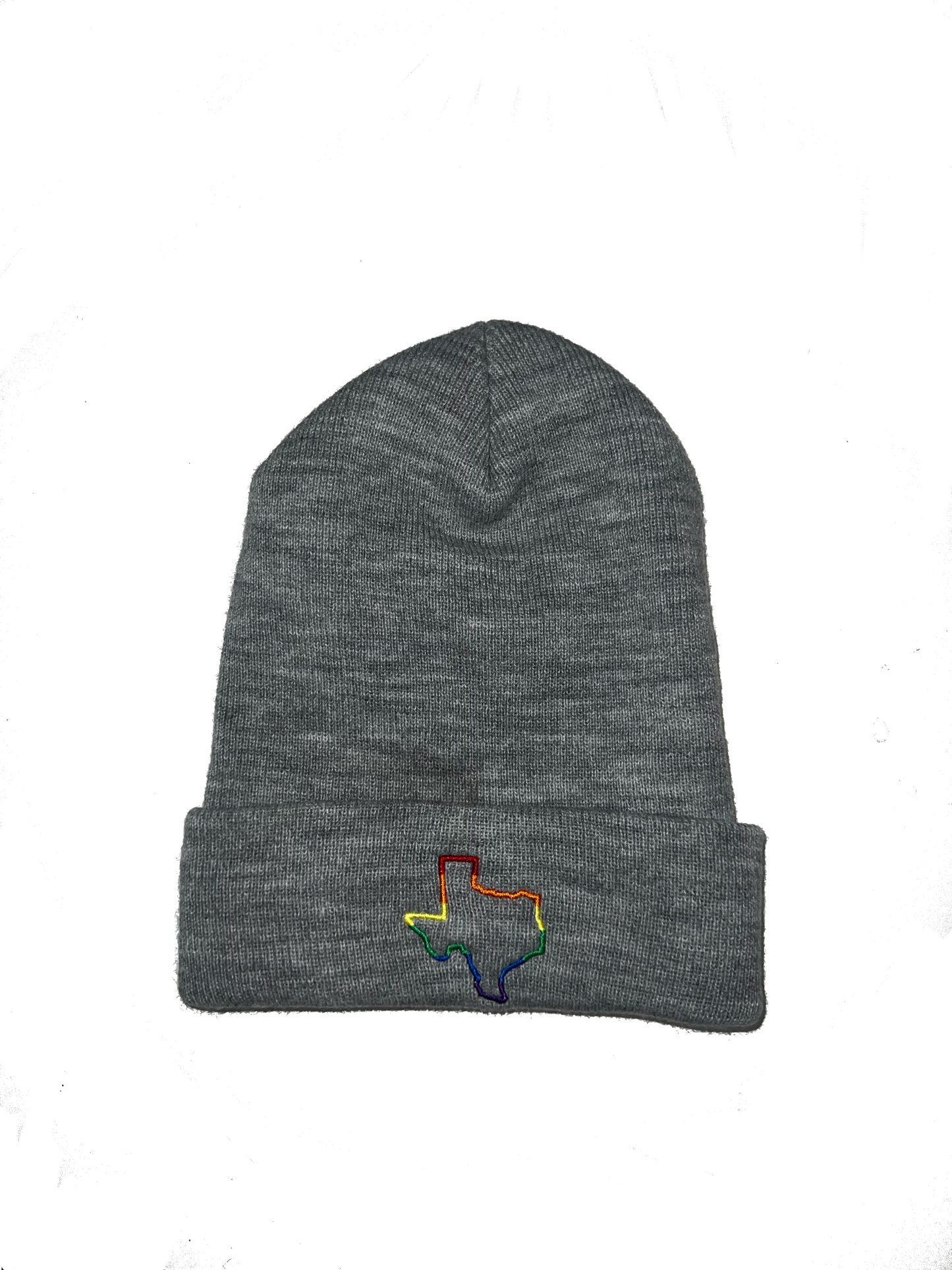 Beanie - Texas Rainbow Outline