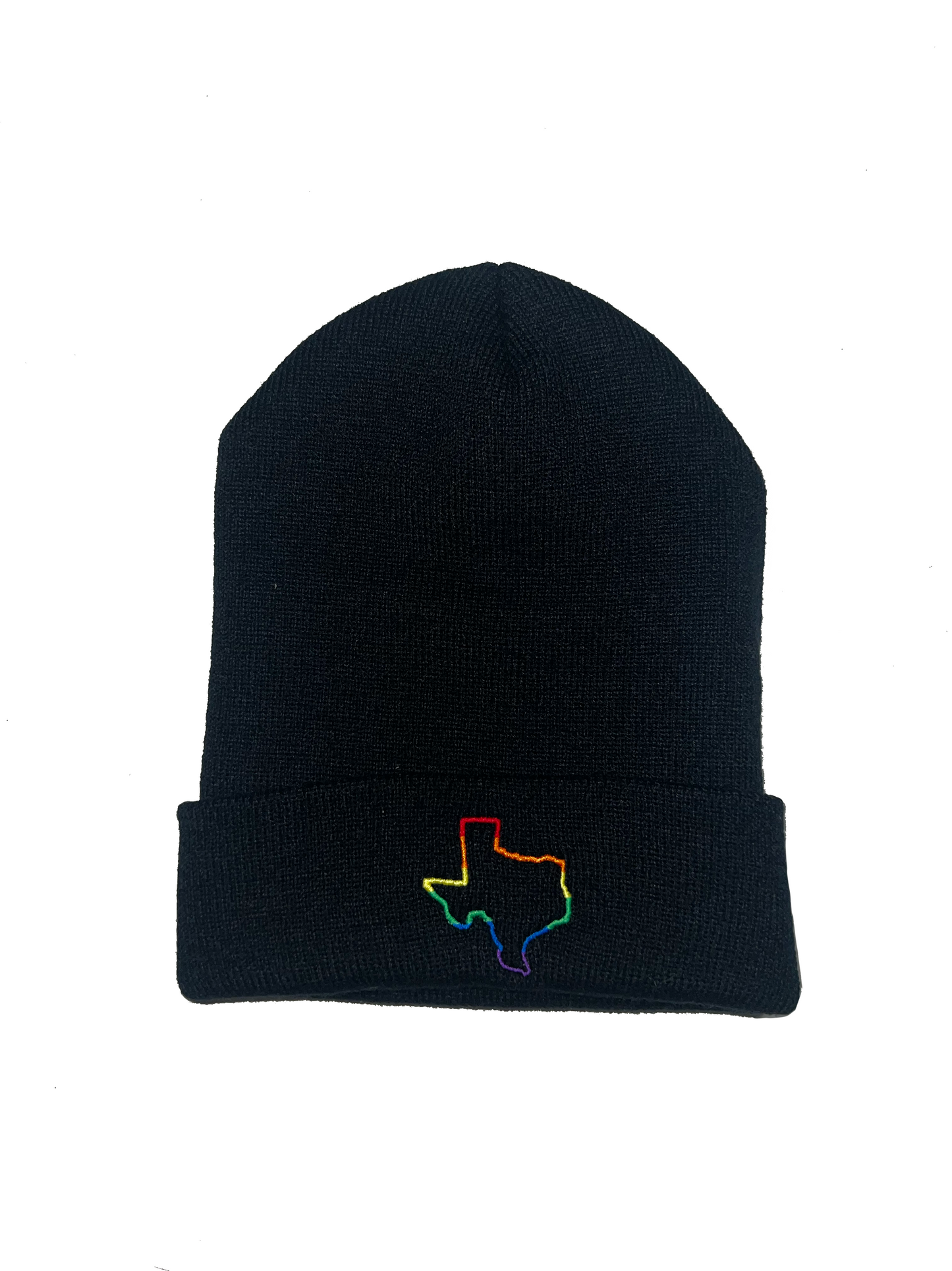 Beanie - Texas Rainbow Outline