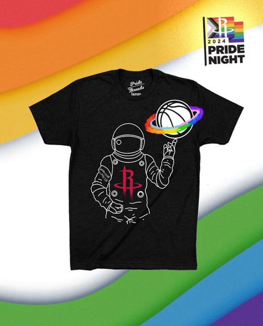 Celebrating Pride Night with Houston Rockets Basketball Team x Pride-Threads Shirt