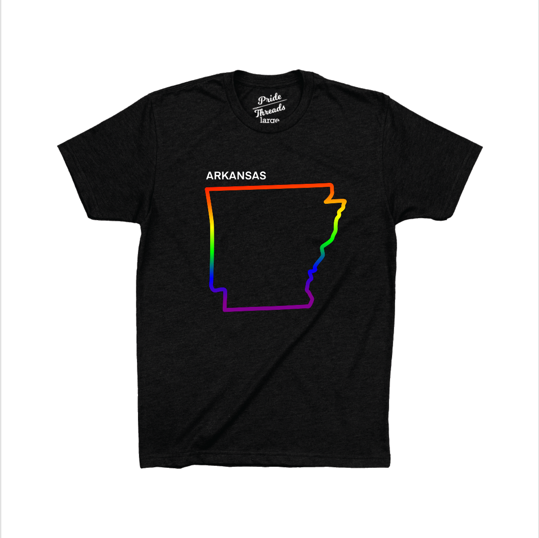 Arkansas State Rainbow Outline
