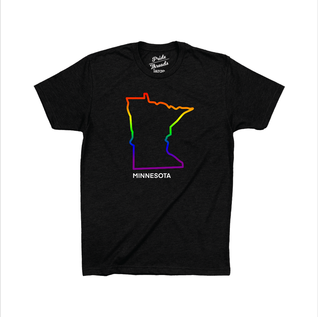 Minnesota State Rainbow Outline