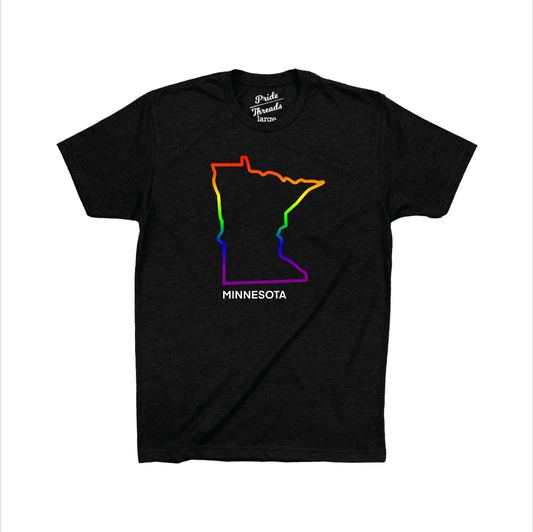 Minnesota State Rainbow Outline