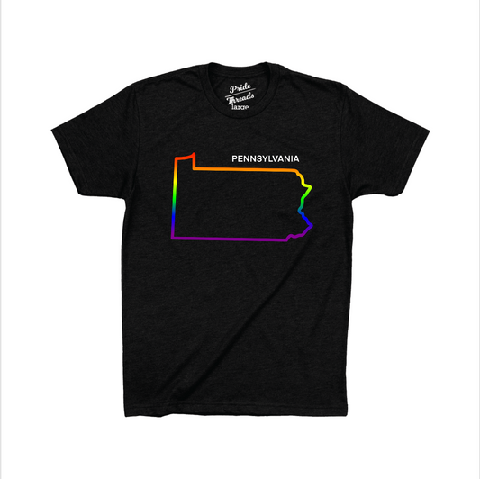 Pennsylvania State Rainbow Outline