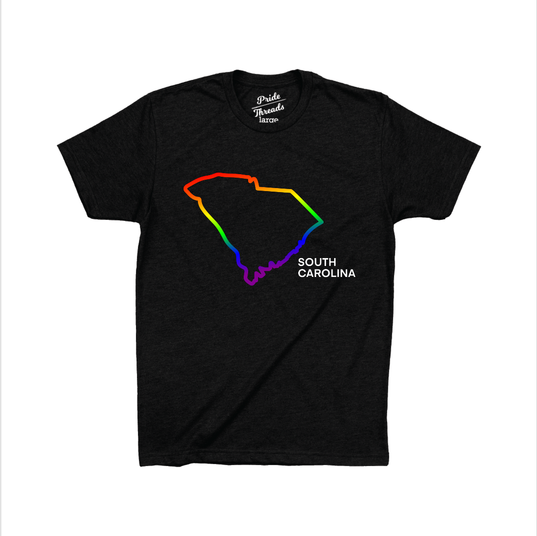 South Carolina State Rainbow Outline