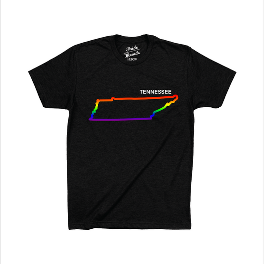 Tennessee State Rainbow Outline