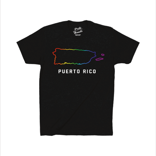 Puerto Rico Rainbow Outline