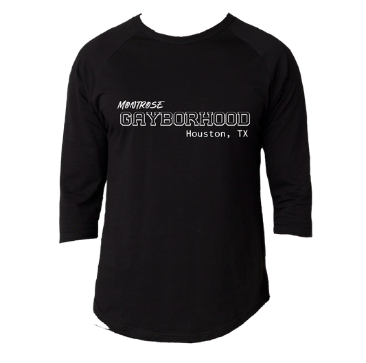 Gayborhood Montrose Baseball Tee